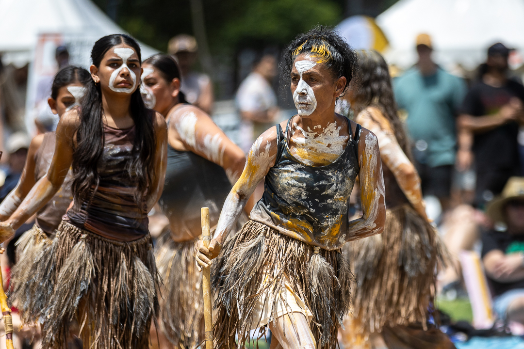 Buuja Buuja butterfly dancers at the Corroboree